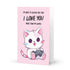 Cute Gamer Cat Valentine's Day Greeting Card